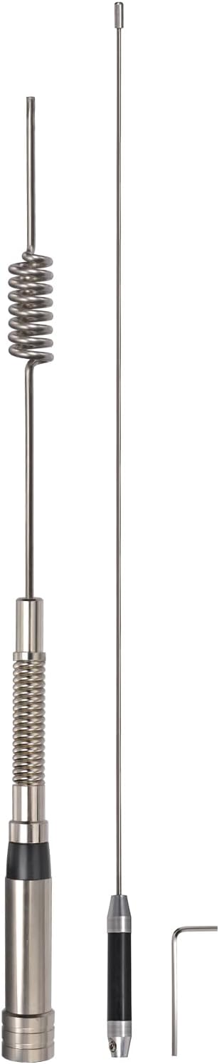 Eightwood Dual Band Mobile Vehicle Ham Radio Antenna VHF UHF 144/430MHz Anti-Rust Antenna 30in, PL259 Connector