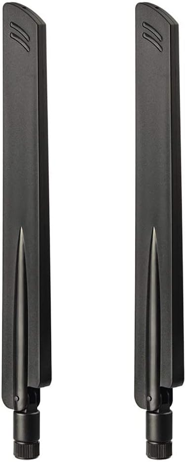 Eightwood 2.4GHz 5GHz WiFi Antenna Dual Band SMA Male Antenna (2-Pack) for Car Trailer Backup Cameras Wireless Security Cameras