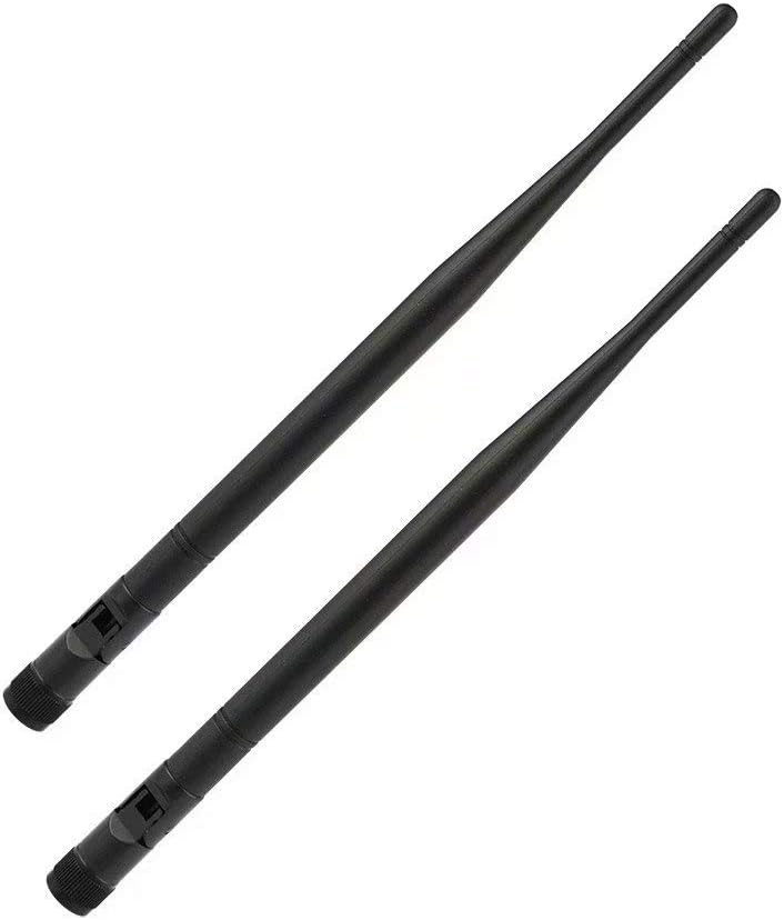 Eightwood 3.5dBi 868MHz 900MHz 915MHz RFID Antenna RP-SMA Male Connector 2-Pack Compatible with LoRa Gateway Helium Miner, Wireless Router Smart Home Control