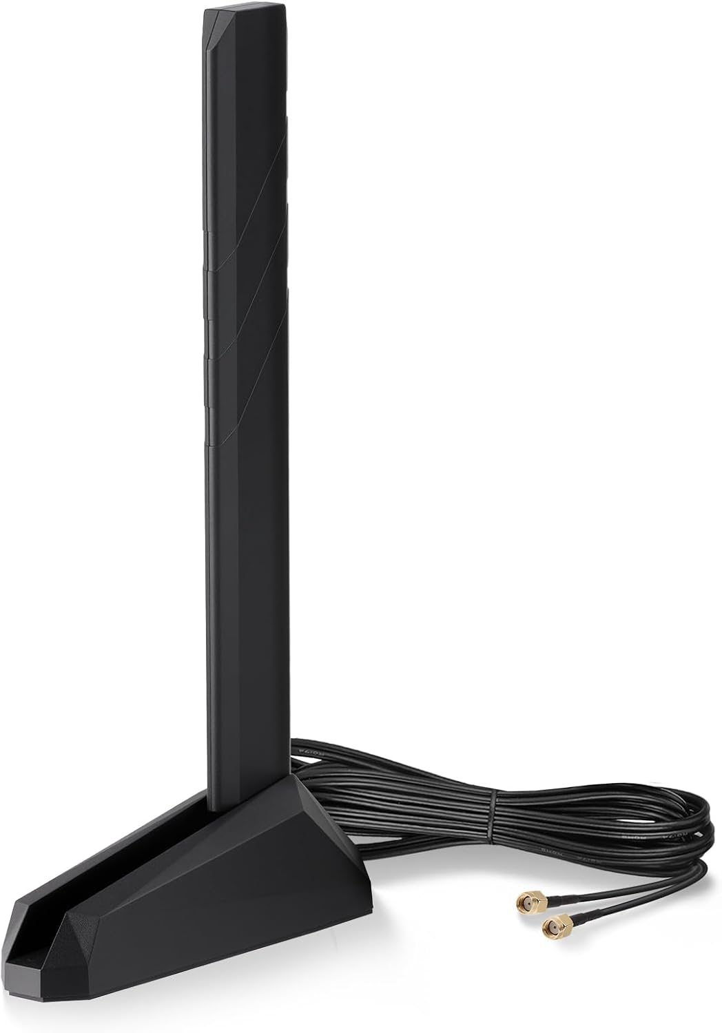 Eightwood WiFi 7 WiFi 6E Antenna Tri-Band 6GHz 5GHz 2.4GHz RP-SMA Antenna with Magnetic Base for Desktop PC ASUS Gigabyte Aorus Gaming Motherboard PCIe Bluetooth Card