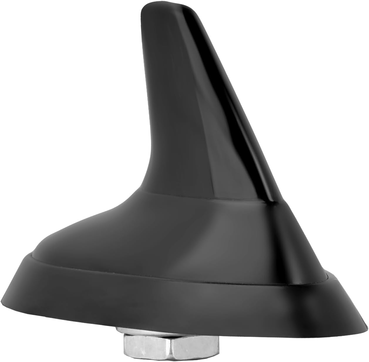 Eightwood Shark Fin Universal Car Radio Antenna, Roof Mount Amplified FM AM Antenna for Vehicle Car Truck Stereo Receiver Media Head Unit HD Radio