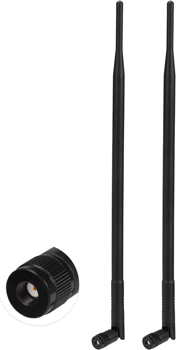 Eightwood 4G LTE Antenna 9dbi RP-SMA Antennae Compatible with Spypoint Link Tactacam Stealth Cellular Trail Camera Outdoor Wildlife Hunting Game Cam Security Camera (2-Pack)