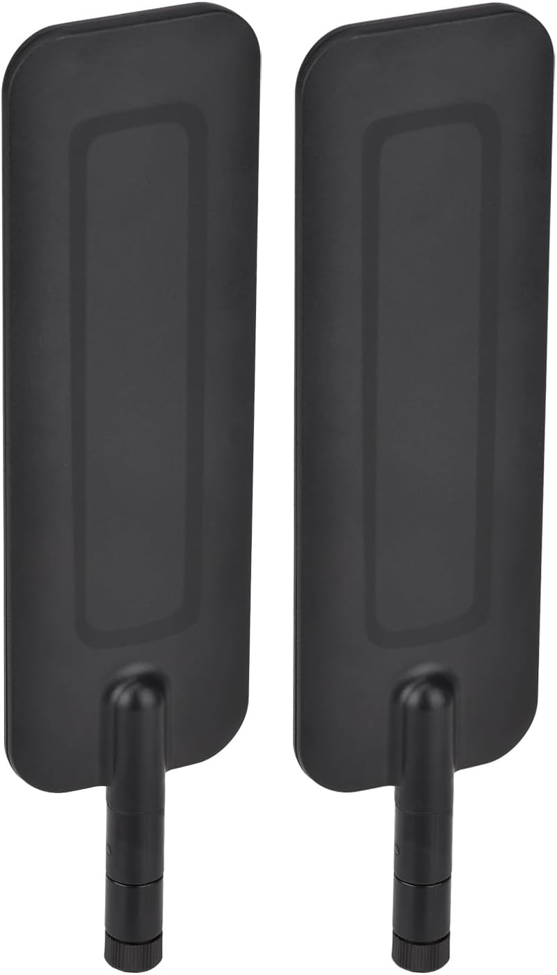 Eightwood WiFi 6 6E Antenna Tri-Band 2.4GHz 5GHz 6GHz RP-SMA Antenna (2-Pack) for WiFi Router PC Desktop Computer PCIe Bluetooth Card Security IP Camera