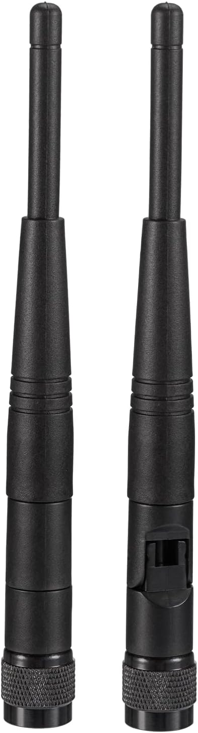 Eightwood 5dBi 2.4GHz WiFi Antenna RP-TNC Male Antennas (2-Pack) Compatible with Trimble Robotic Total Stations, Wireless Router Linksys WRT54G