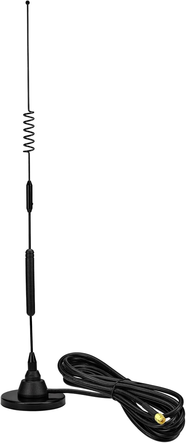 Eightwood 10dBi 4G LTE Antenna Omni SMA Male Antenna with Magnetic Base Extension Cable 9.8ft for 4G Router Wireless Home Phone Modem Outdoor Cellular Trail Camera