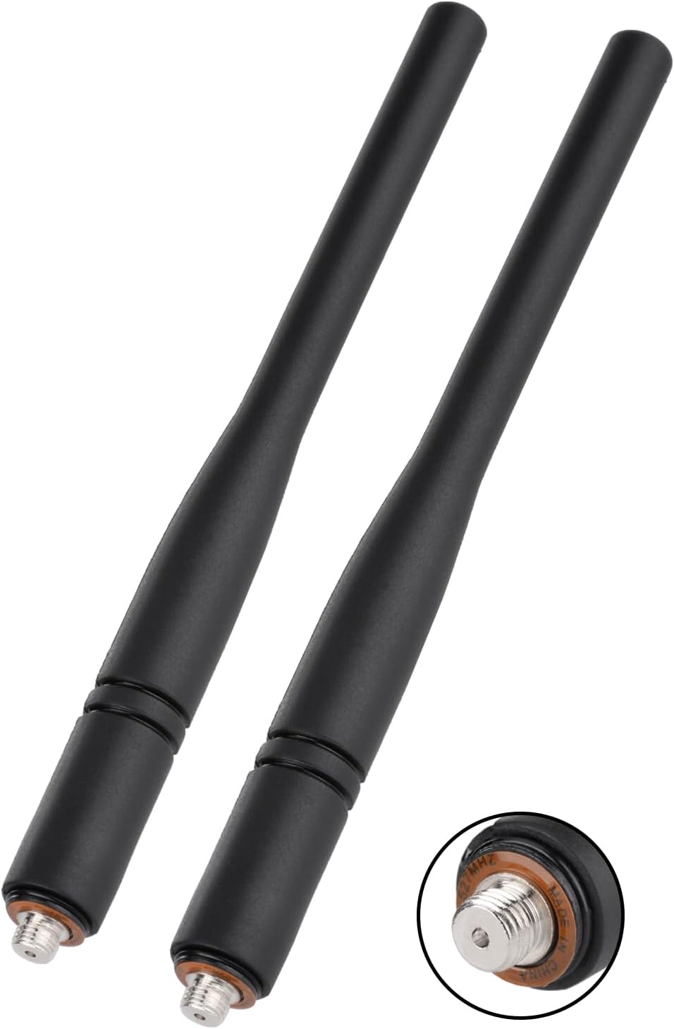 Eightwood UHF 403-527MHz Stubby Rubber Antenna 6in 2-Pack for XPR3500 XPR7550 CP200d HT1250 XPR7580 DP2400 Handheld Portable Radio