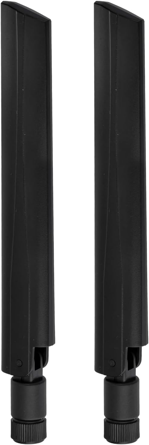 Eightwood 5G 4G LTE GSM 3G Antenna Wide Band Omnidirectional SMA Male Antenna 2-Pack for CPE Router Mobile Hotspot Wireless Home Phone Modem Cellular Trail Camera