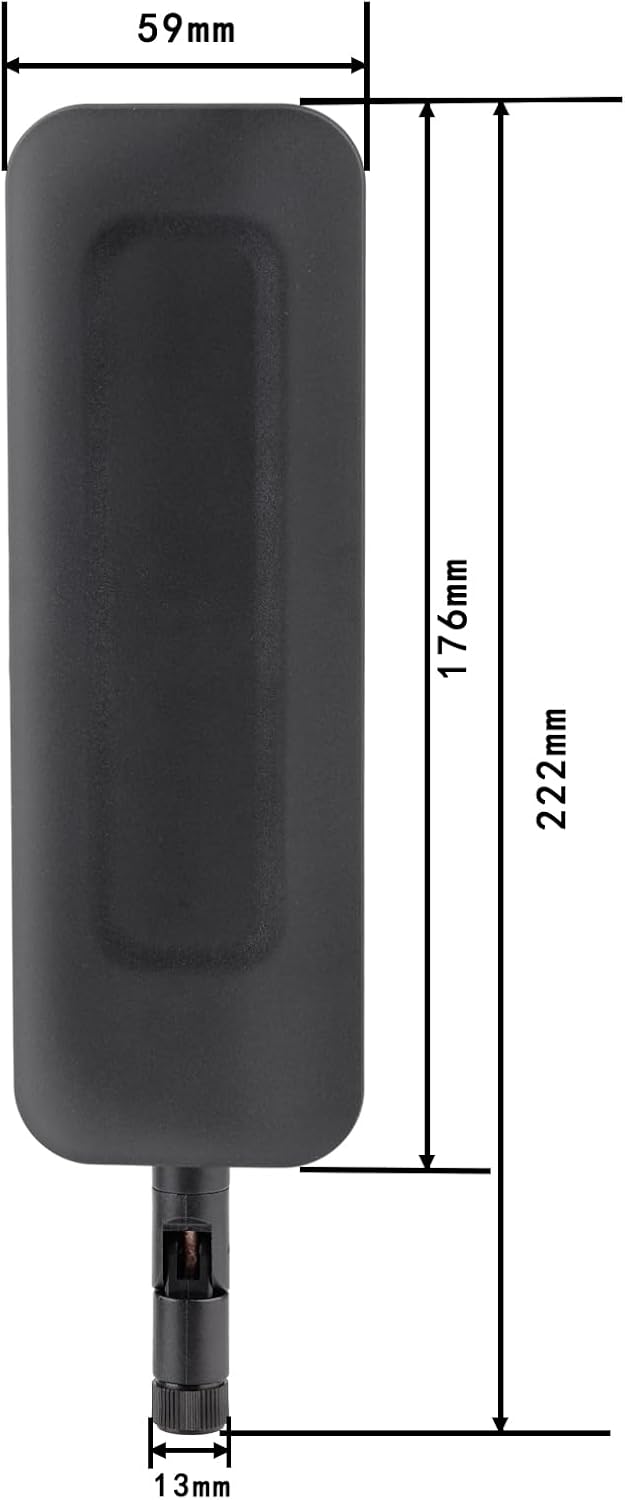 Eightwood WiFi 6 6E Antenna Tri-Band 2.4GHz 5GHz 6GHz RP-SMA Antenna (2-Pack) for WiFi Router PC Desktop Computer PCIe Bluetooth Card Security IP Camera