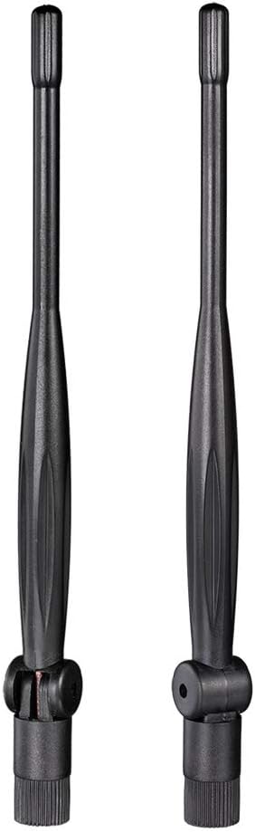 Eightwood 2.4GHz 5GHz 5.8GHz Dual Band WiFi Antenna 5dBi RP-SMA Antenna (2-Pack) for PC Desktop, WiFi Router, PCIe Network Card, USB Adapter, Wireless Range Extender, IP Camera