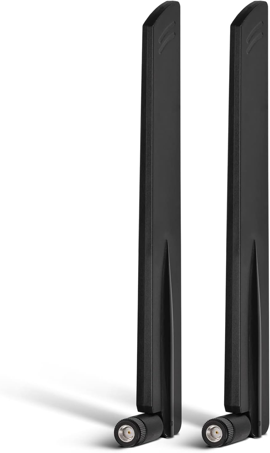 Eightwood Tri-Band WiFi 6E Antenna 6GHz 5GHz 2.4GHz RP-SMA WiFi Antenna (2-Pack) for PC Computer PCIe Card Router USB Adapter Security IP Camera