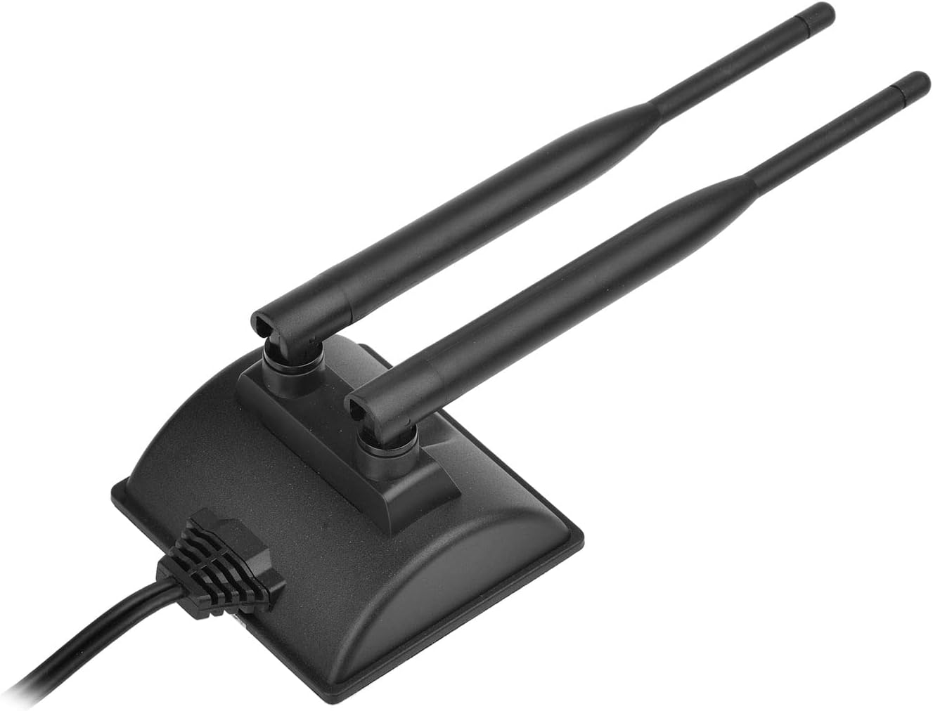 Eightwood 2.4GHz 5GHz Dual Band WiFi Antenna RP-SMA Male Connector with SMA Male to RP-SMA Female Adapter (2-Pack) for PCI-E WiFi Network Card USB WiFi Adapter Wireless Router