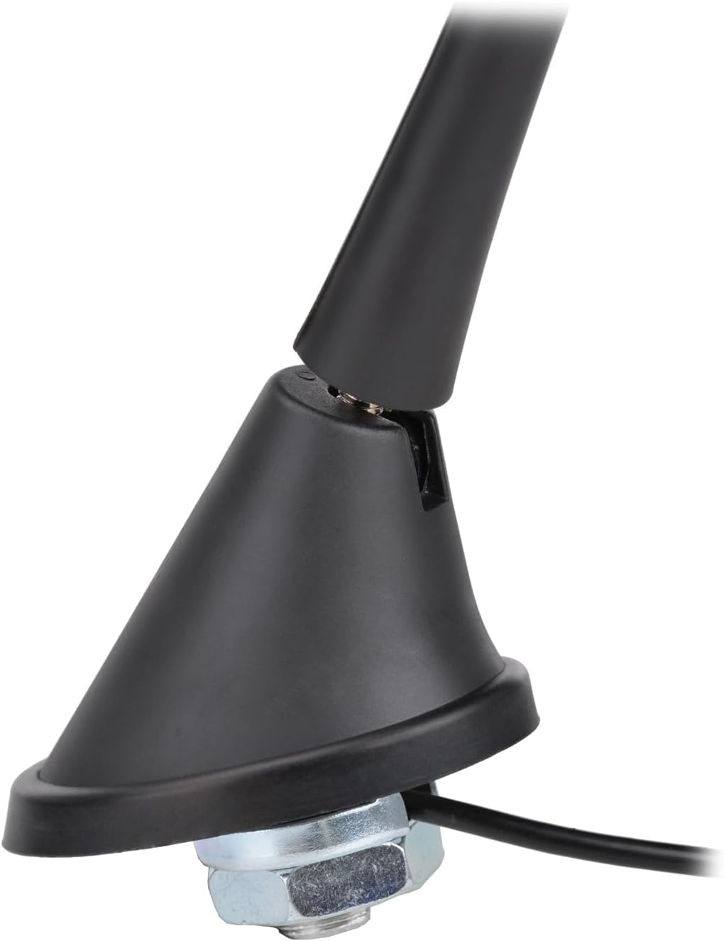 Eightwood Roof Mount FM AM Stereo Adjustable Antenna Mast, Universal Car Radio Antenna with DIN Male Connector for Vehicle Car Truck SUV Marine Boat Radio Stereo Receiver