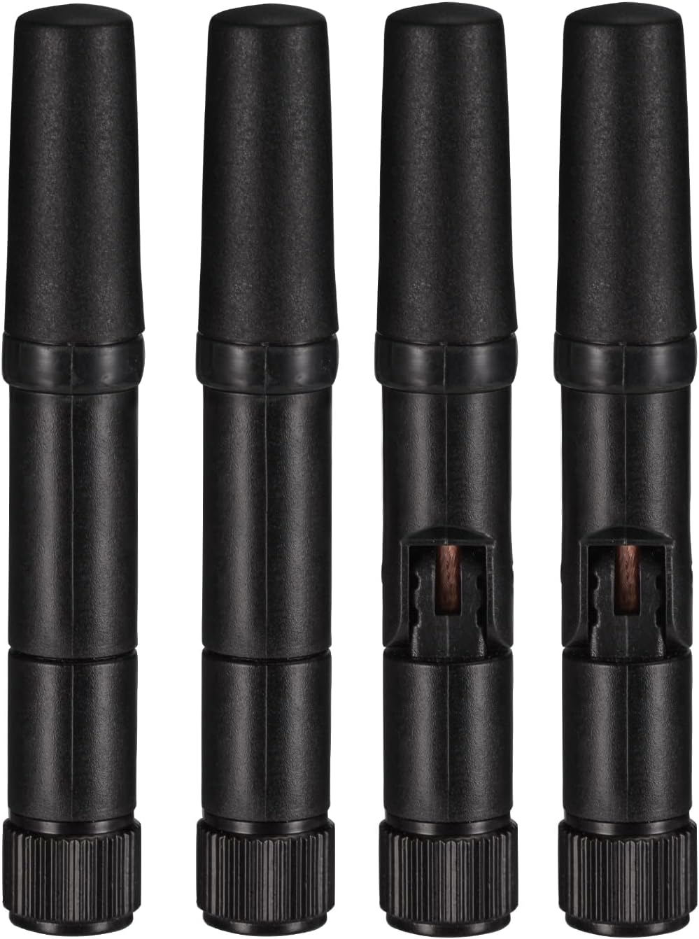 Eightwood Small WiFi Antenna 2.4GHz 5GHz Dual Band RP-SMA Antenna 4pcs for PC Desktop Computer PCIe Card WiFi Router Wireless Back Up Camera