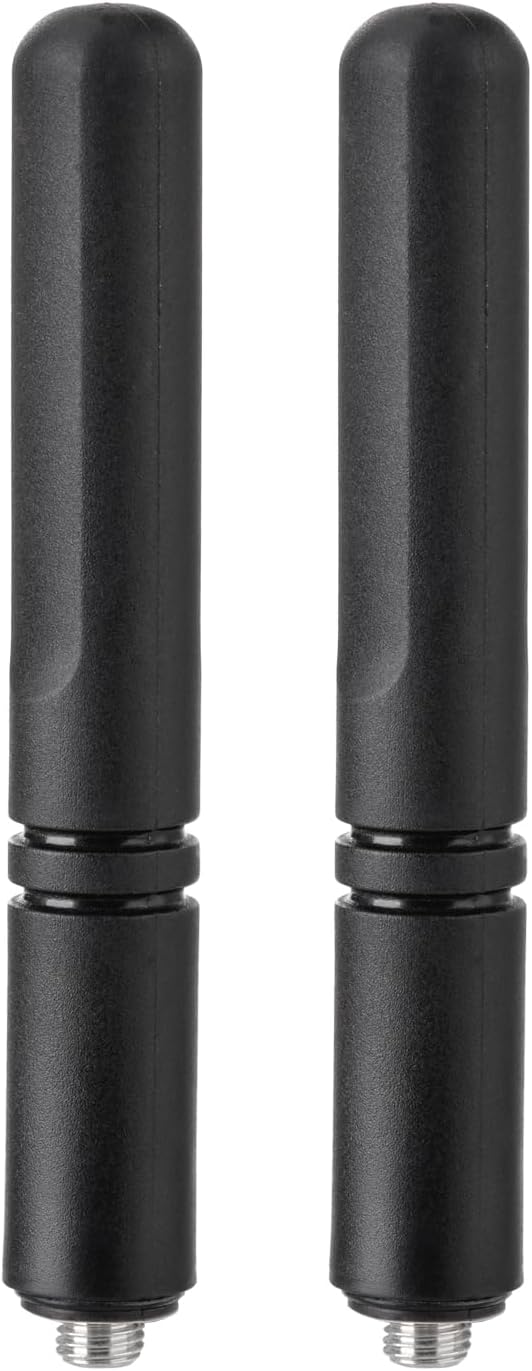 Eightwood Short UHF Radio Antenna 4in 403-527MHz 2-Pack for XPR3500 XPR7550 CP200d HT1250 XPR7580 DP2400 Handheld Portable Radio