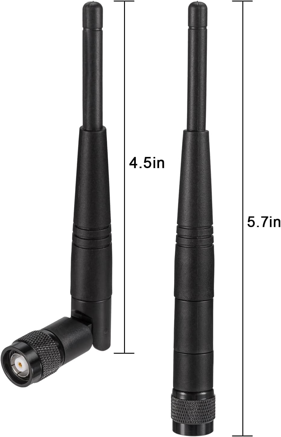 Eightwood 5dBi 2.4GHz WiFi Antenna RP-TNC Male Antennas (2-Pack) Compatible with Trimble Robotic Total Stations, Wireless Router Linksys WRT54G