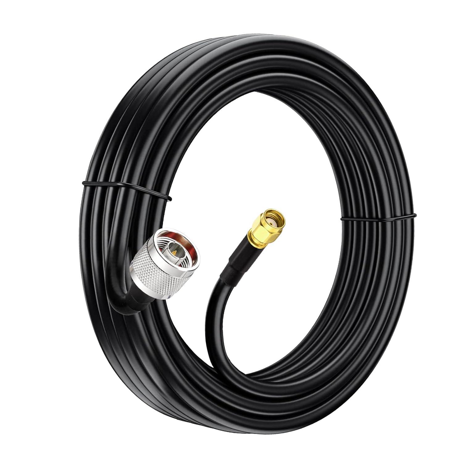 Eightwood N Male to RP-SMA Male Cable KSR240 Low Loss Extension Cable 10ft for Outdoor Yagi WiFi Antenna WiFi Router Helium Hotspot Miner LoraWan Antenna