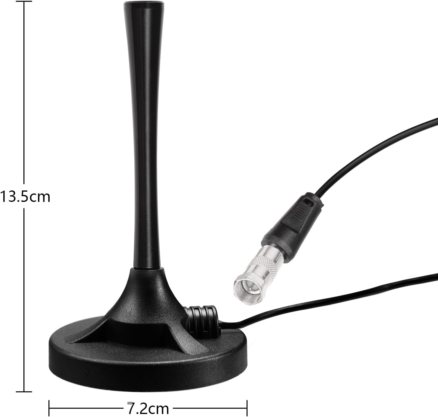 Eightwood HD Digital TV Antenna, Amplified Indoor HDTV Antennae with Magnetic Base 16ft Coax Cable, Support Smart 4K 1080P Fire TV and All Older TV's for Free Local Channels