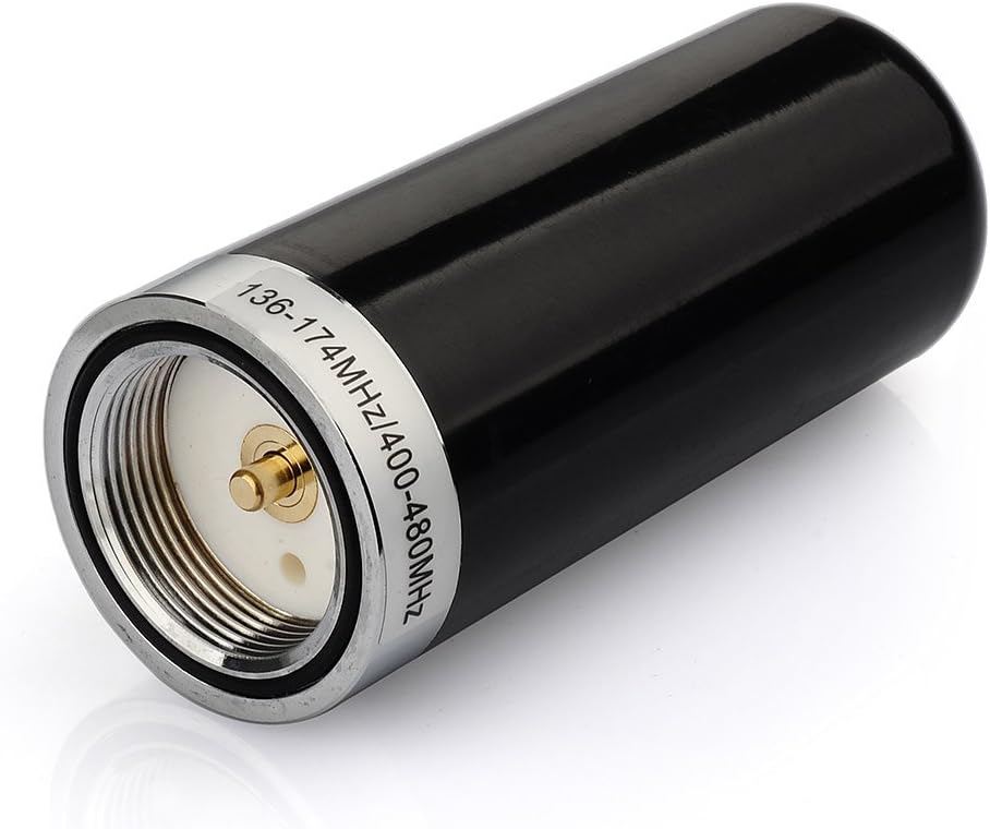 Eightwood Dual Band UHF VHF Antenna MNO Mount Ham Radio Antenna 136-174MHZ 400-470MHZ for Vehicle Car Truck Marine Amateur Mobile Radio Two Way Radio