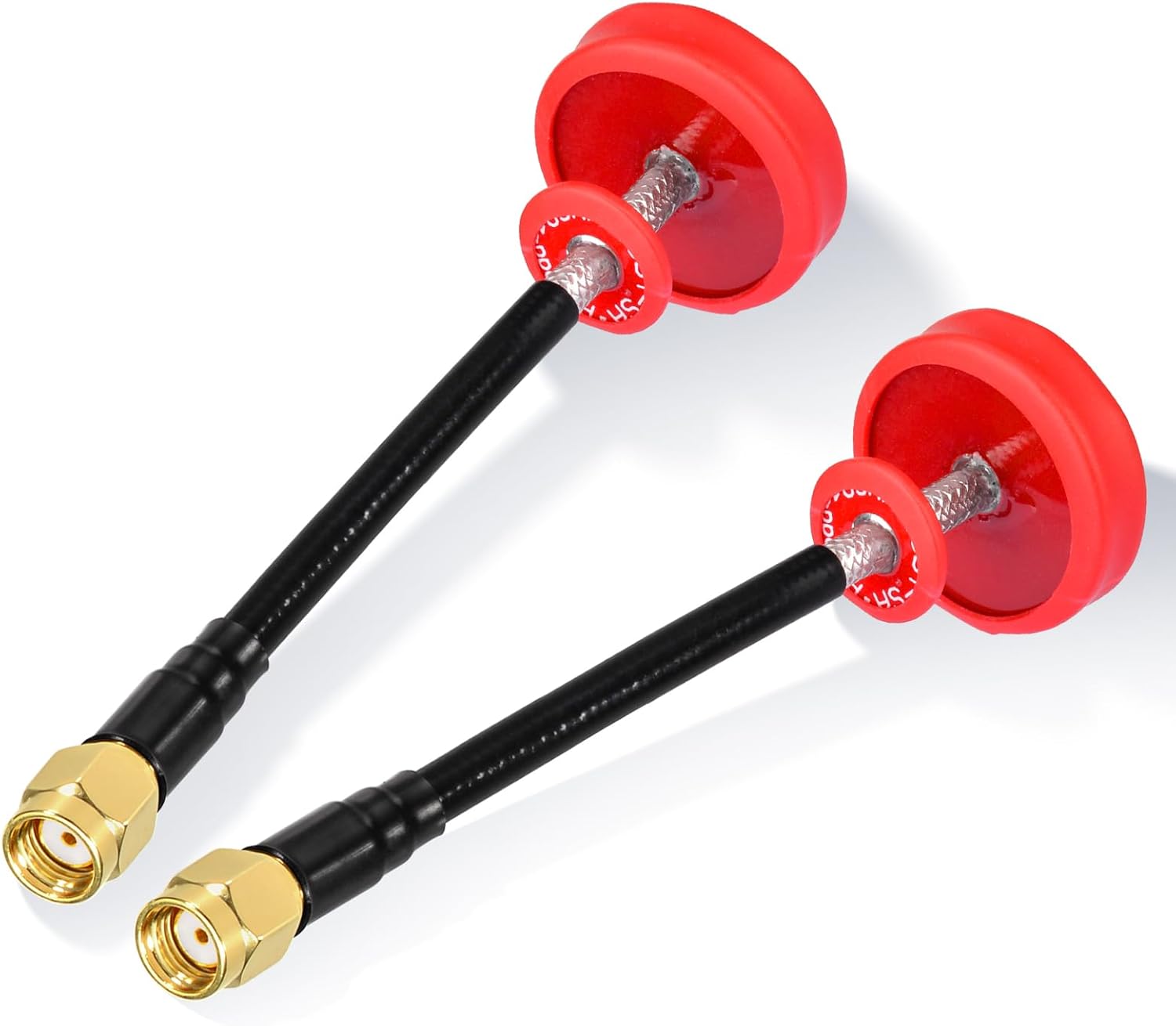 Eightwood 5.8GHz FPV Antenna 2-Pack, RP-SMA Pagoda RHCP Antenna Long Range for FPV Drone Quadcopeter TX/RX