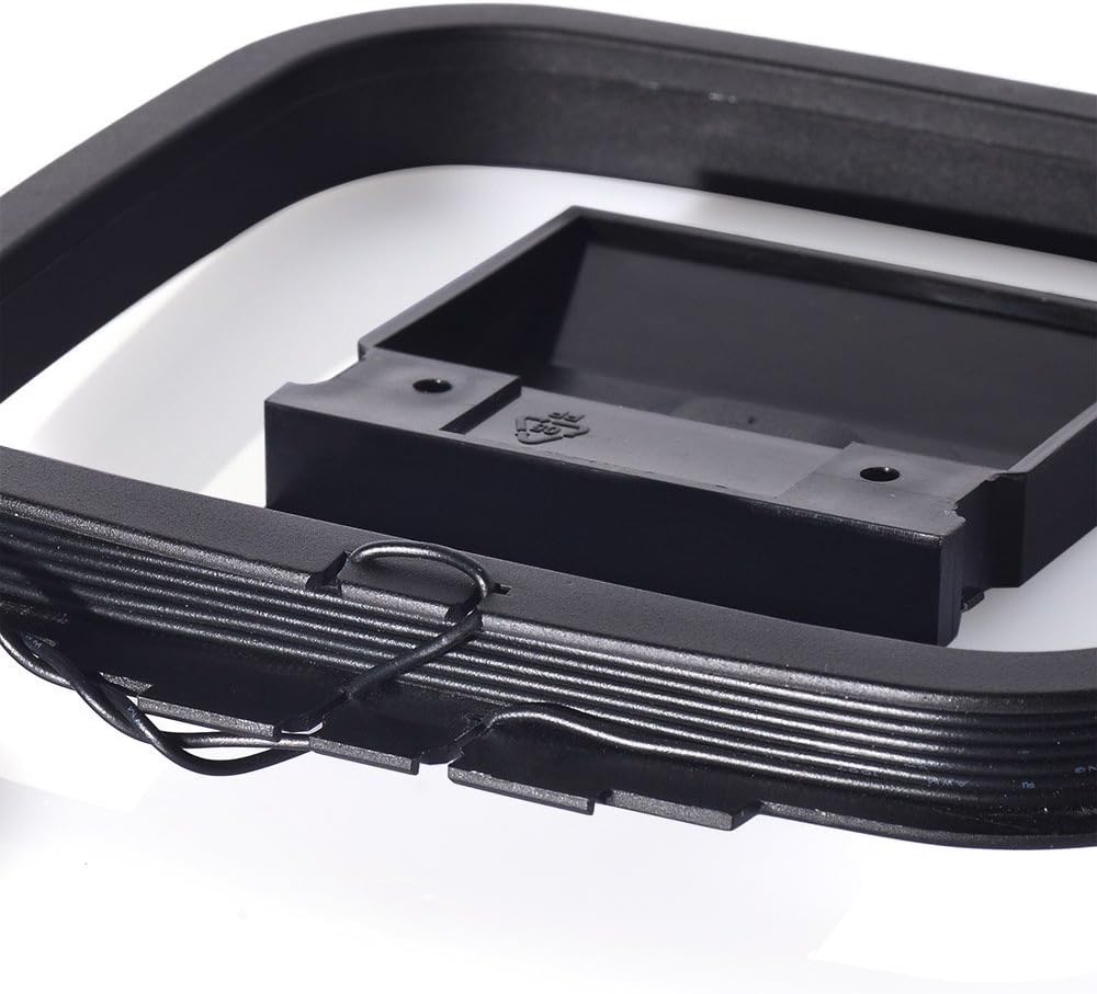 Eightwood AM Loop Antenna 3 Pin Mini Connector Compatible with Sony HiFi Series Sharp AV Receiver Radio Stereo System