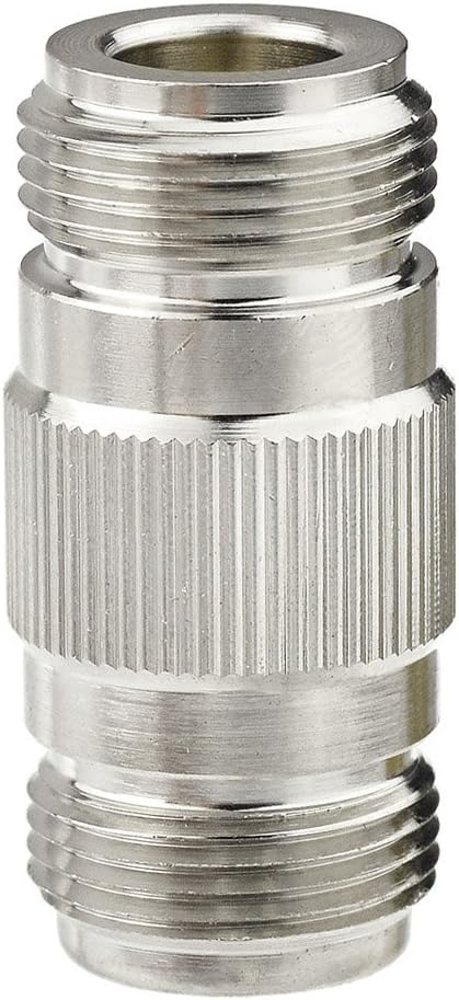 Eightwood 2pcs N Type Adapter N Female to N Female Barrel RF Coax Connector Coupler 50ohm for Ham Radio Antenna WiFi Antenna Router