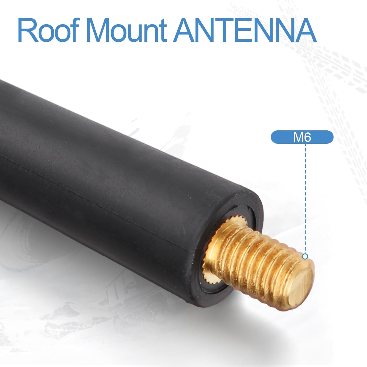 Eightwood Car Antenna 16 inch, AM/FM Radio Antenna Mast Replacement