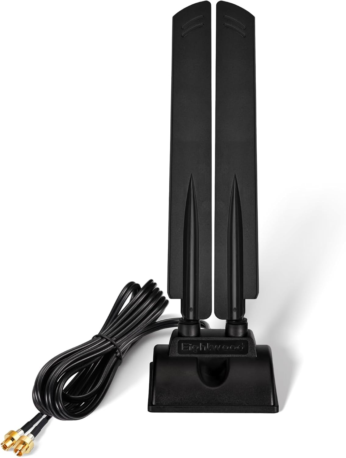 Eightwood WiFi 7 WiFi 6E Gaming PC Motherboard Antenna for ASUS ROG Strix X870E-E/B850-A, TUF Gaming B850-PLUS/X870-PLUS, Prime X870-P, Magnetic Base with 6.5ft Cable and Push-On Connector