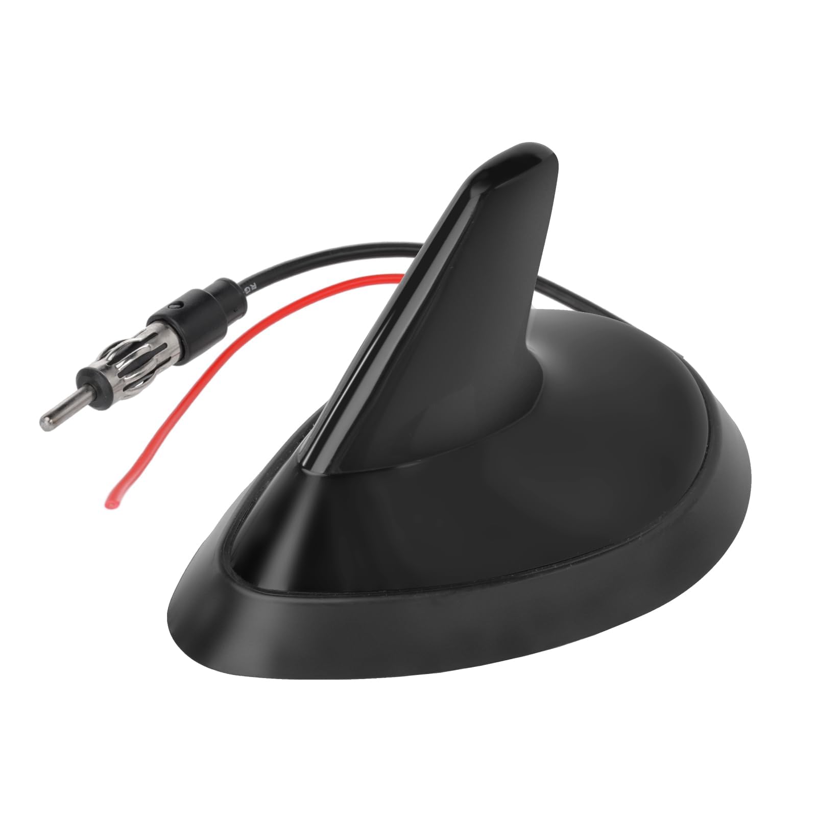 Eightwood Shark Fin Universal Car Radio Antenna, Roof Mount Amplified FM AM Antenna for Vehicle Car Truck Stereo Receiver Media Head Unit HD Radio