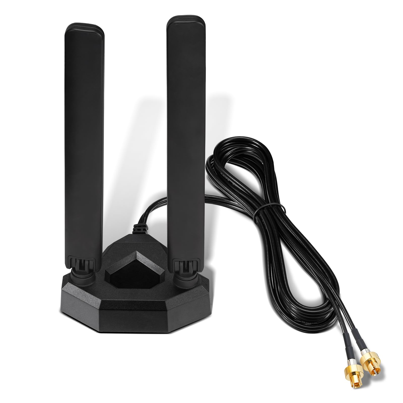 Eightwood WiFi 7 Antenna for ASUS Motherboards with Push-On Connector | Magnetic Base, 6.5ft Cable, Compatible with ROG Strix / TUF Gaming / ProArt / PRIME Series WiFi 7 Motherboards