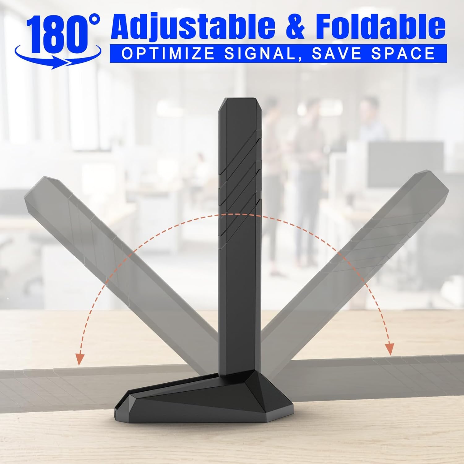 180° Rotatable and Foldable WiFi Antenna for Optimized Signal Reception