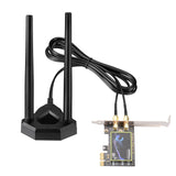 Dual Band WiFi Antenna 2.4GHz 5GHz RP-SMA WiFi Antennae with 6.5ft Extension Cable for PC Desktop Computer PCI PCIe WiFi Bluetooth Card Wireless Network Router