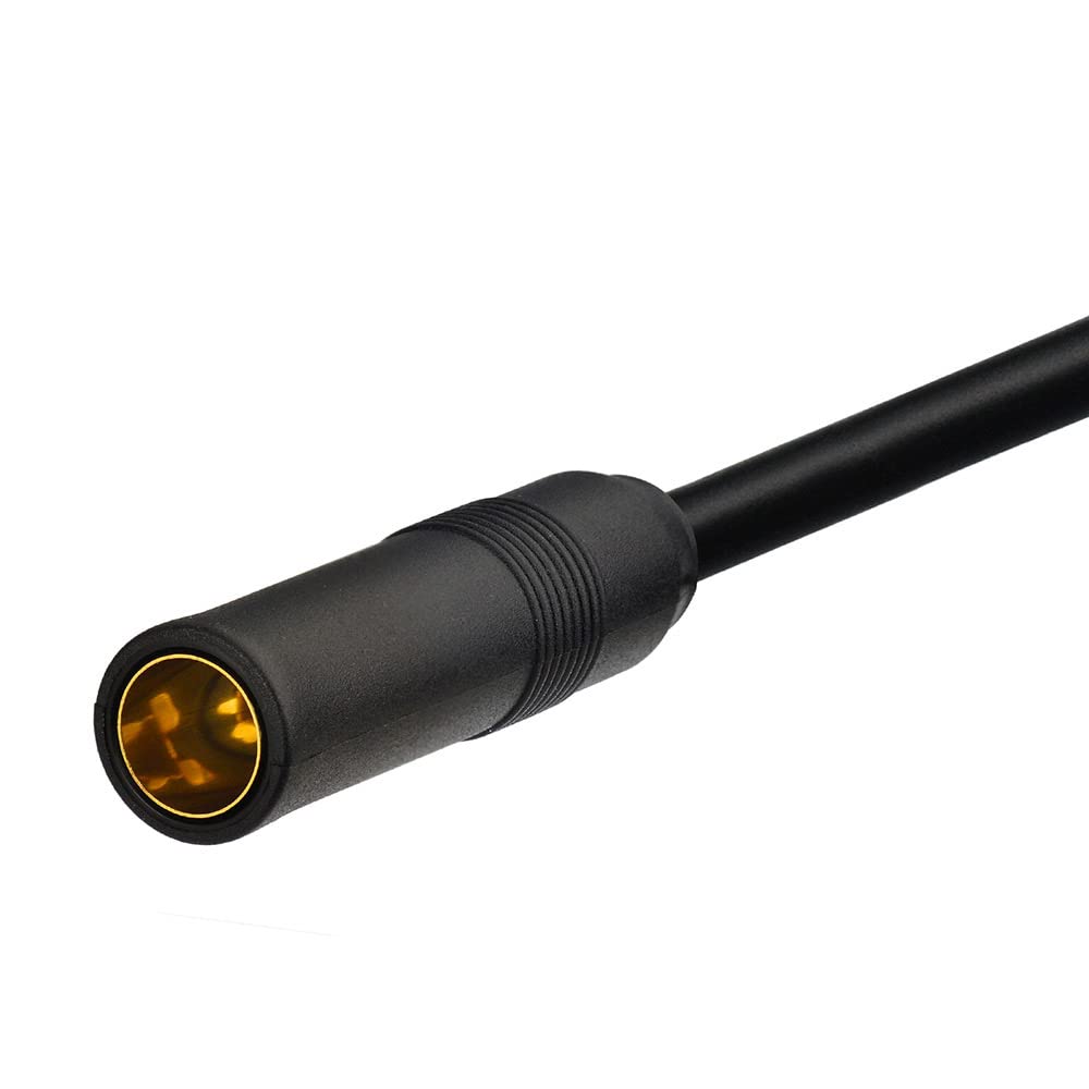 Eightwood BNC Male to DIN AM/FM Female Adapter Extension Cable Coax RG58 12 inches for Car Radio Antenna Scanner