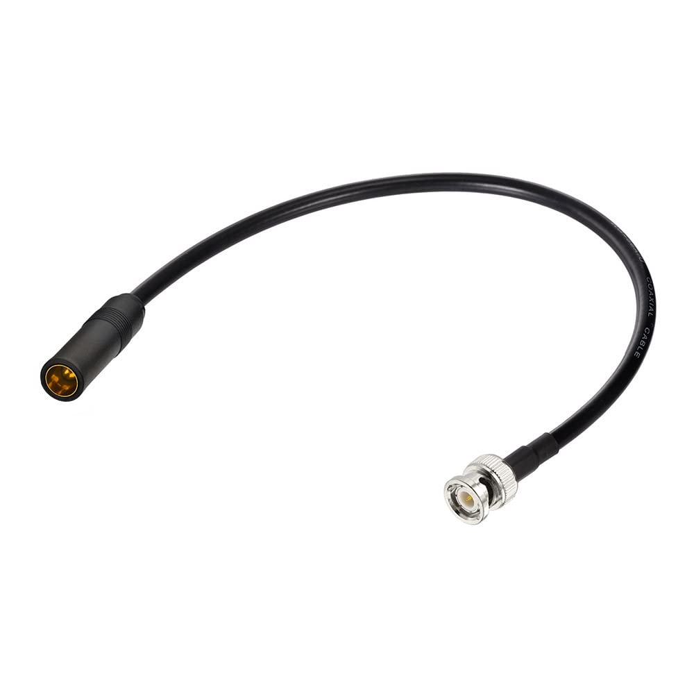 Eightwood BNC Male to DIN AM/FM Female Adapter Extension Cable Coax RG58 12 inches for Car Radio Antenna Scanner