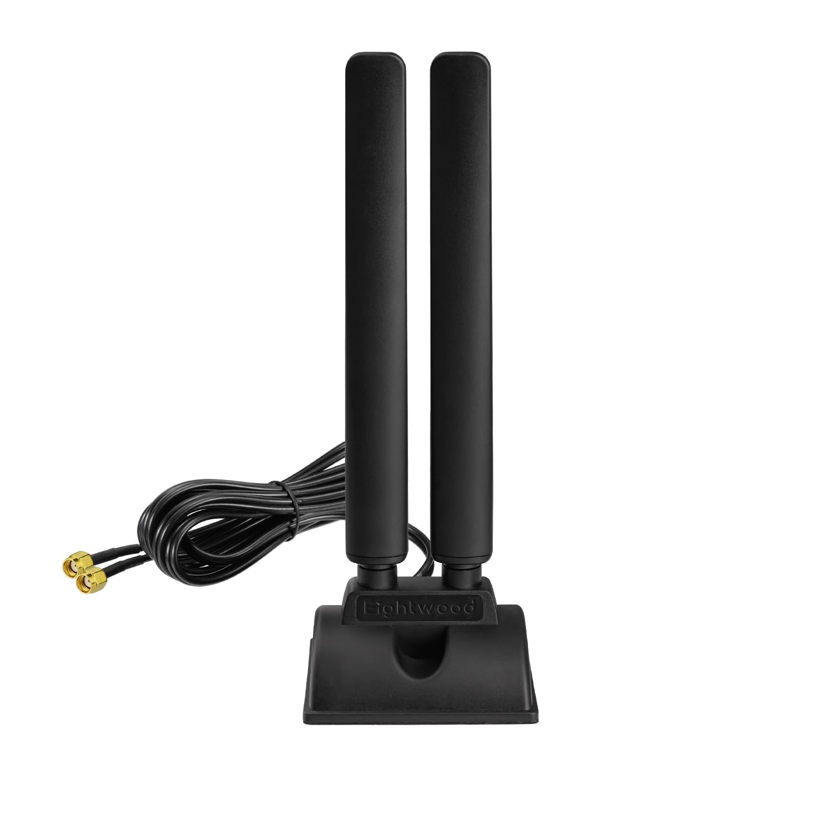 Eightwood Tri-Band WiFi 7 Motherboard Antenna for ASUS Desktop PC, Magnetic Base with 6.5ft Cable and Push-On Connector, Compatible with ROG Strix, TUF Gaming, ProArt, Prime Motherboards