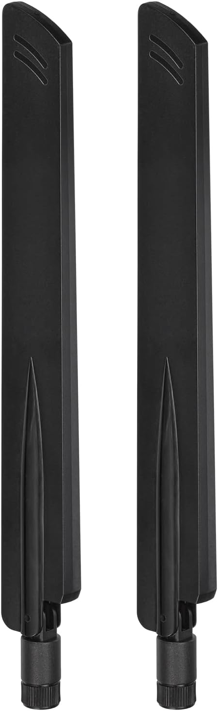 Eightwood WiFi 6 6E Antenna Tri-Band 2.4GHz 5GHz 6GHz + 20cm/7.8in U.FL IPX IPEX to PR-SMA Cable + Computer Slot Bracket for Mini PCI-E WiFi Network Card PC Desktop Computer