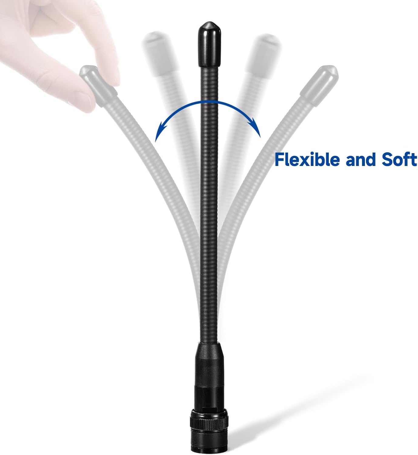 Eightwood BNC Handheld Scanner Antenna 2-Pack Dual Band 144/430MHz VHF UHF Flexible Ham Amateur Radio Antenna 6in for BC125AT BC75XLT Scanner ICOM IC-V8 IC-A14