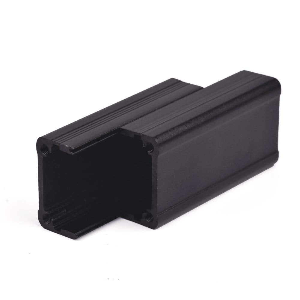 Eightwood Extruded Aluminum Box Electronic Project Enclosure Sliding Extrusion for PCB Board DIY- 1.97 x 0.98 x 0.98 inch (LWH)