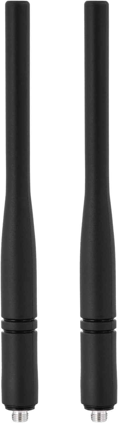 Eightwood UHF 403-527MHz Stubby Rubber Antenna 6in 2-Pack for XPR3500 XPR7550 CP200d HT1250 XPR7580 DP2400 Handheld Portable Radio