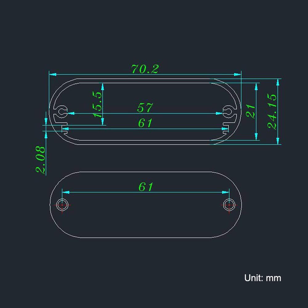 Eightwood Aluminum Enclosure Electronic Project Box DIY Black -2.95 x 2.75 x 0.94 inch (L*W*H)