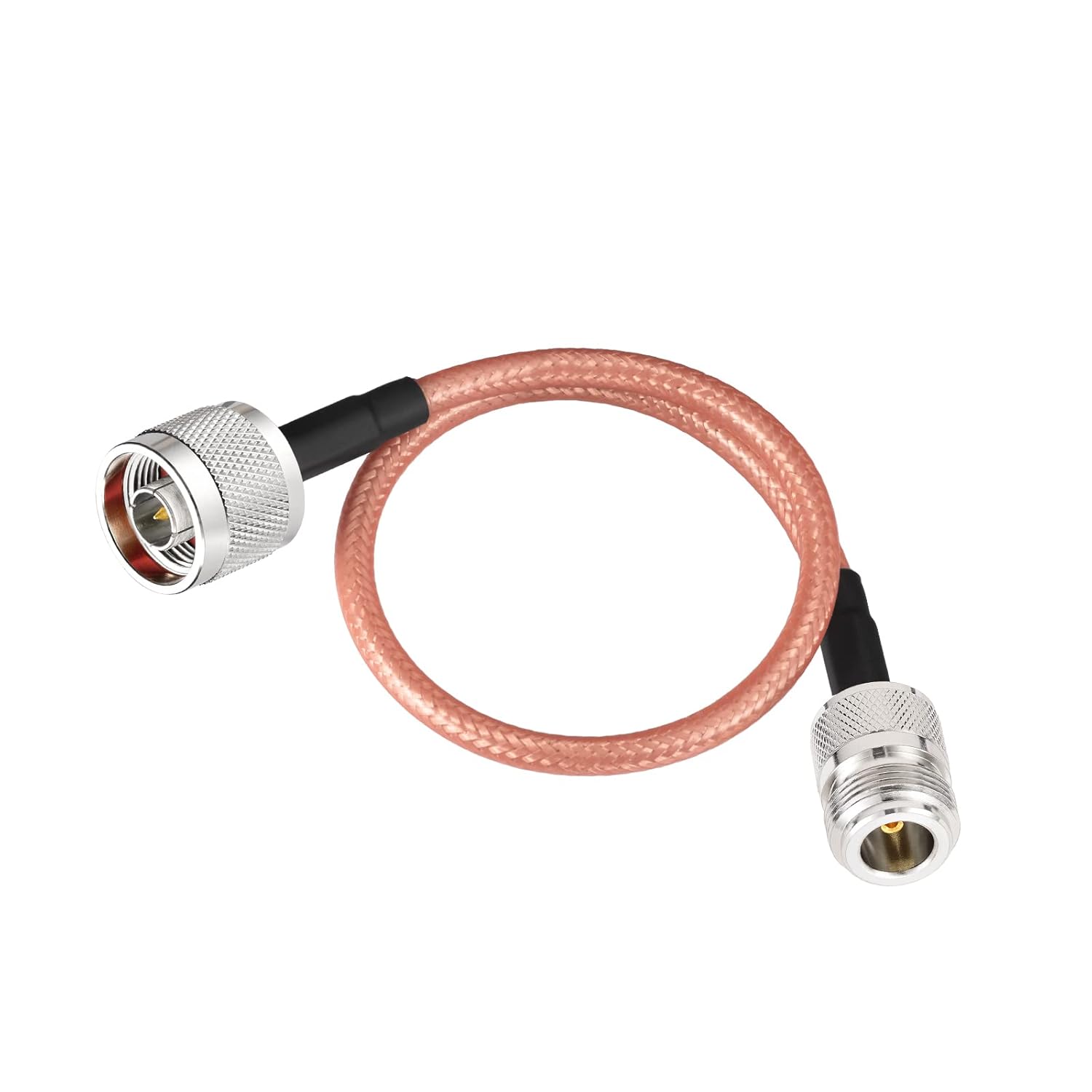 Eightwood N Female to N Male Adapter RG400 Low Loss Coaxial Cable 12in for 4G LTE Antenna,WiFi Antenna, Wireless Router, Ham Radio