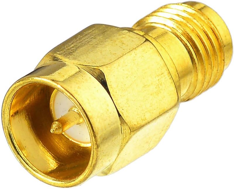 Eightwood SMA Male to Female Adapter Quick Push-On Connector (2 Pack) for RF Test Fitting Test