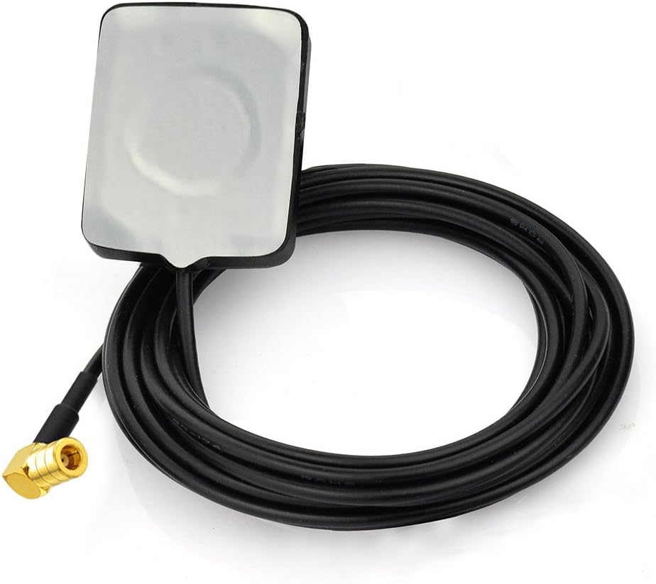 Eightwood Mini Satellite Radio Antenna SMB Right Angle Connector Compatible with Sirius XM Car Vehicle Truck RV HD Hi-Fi Radio Stereo Receiver Tuner 2320-2345MHz