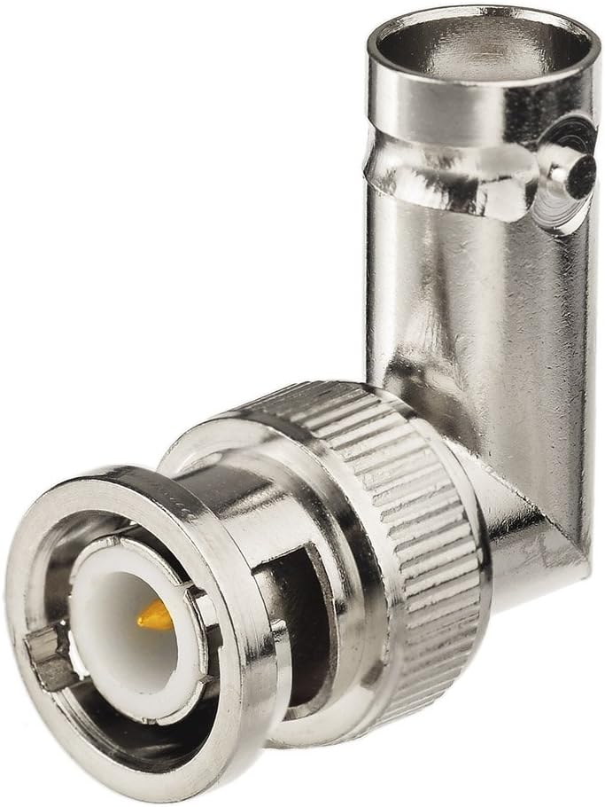 Eightwood 5pcs BNC Male to Female Elbow Right Angle Adapter 50ohm