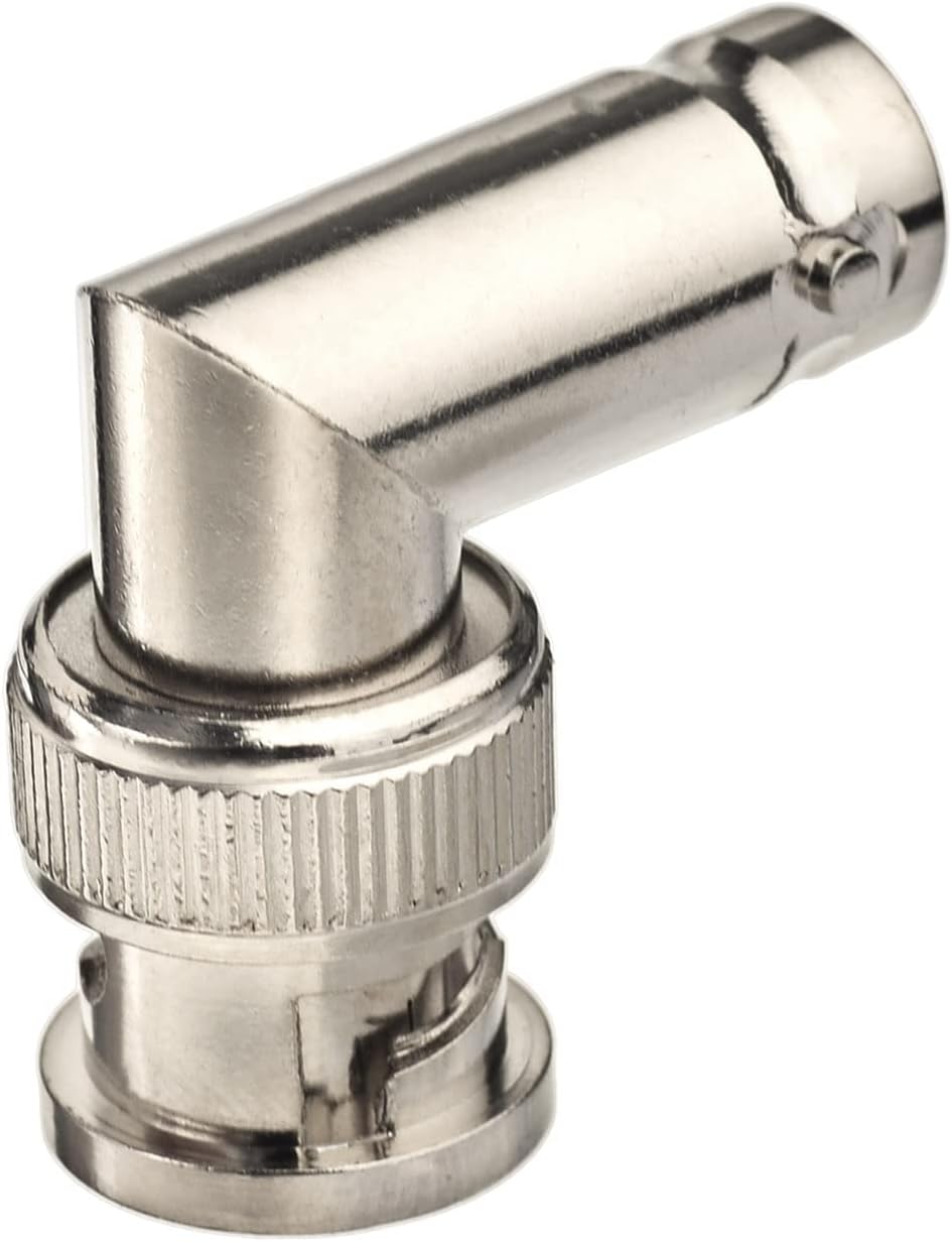 Eightwood 5pcs BNC Male to Female Elbow Right Angle Adapter 50ohm