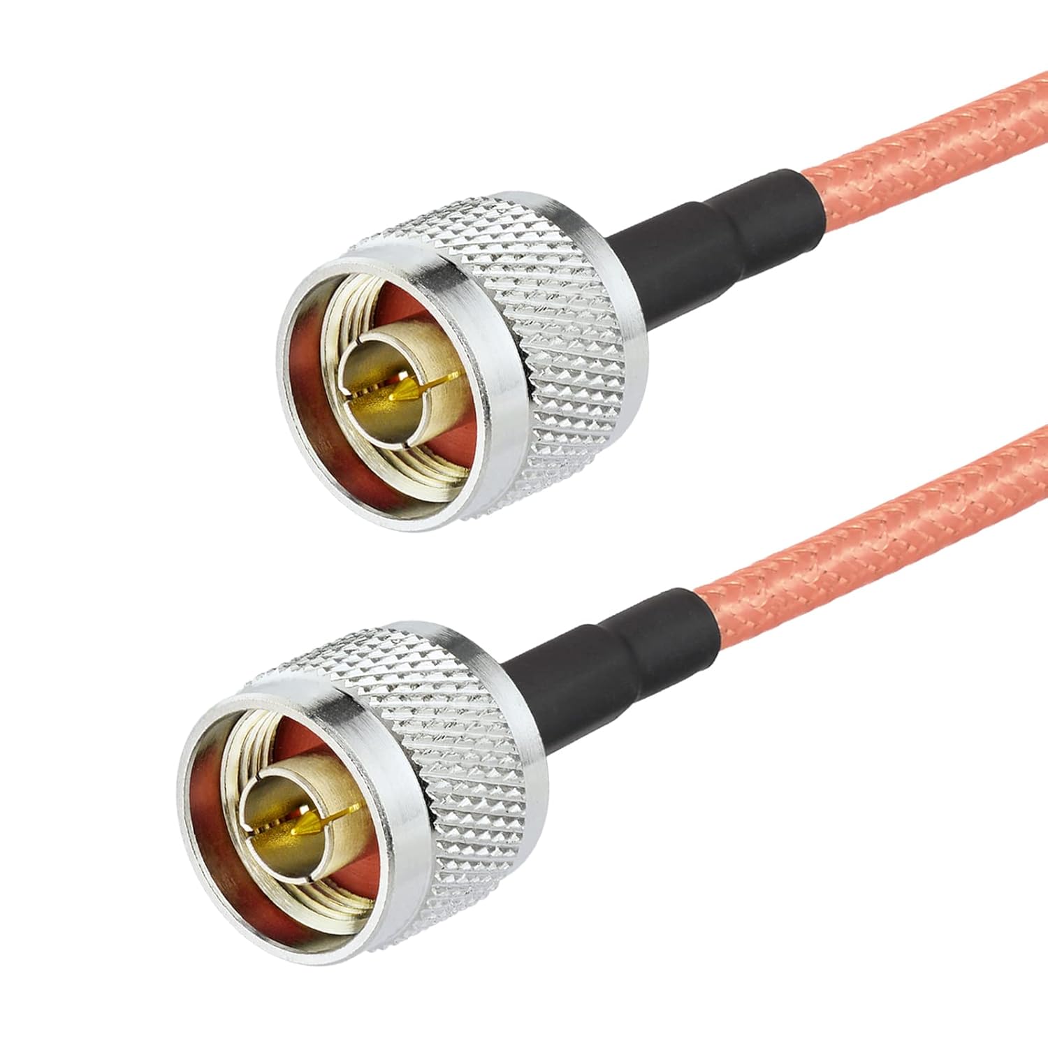 Eightwood N Male to N Male Jumper RG400 Low Loss Coax Cable 1.6 Feet for 4G LTE Antenna, WiFi Yagi Antenna, Antenna Router, Ham Radio