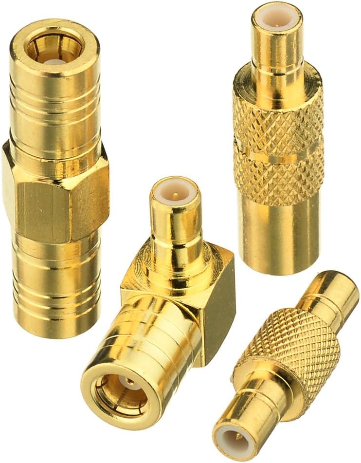 Eightwood SMB to SMB Adapter Conversion Kit 4pack, SMB Male/Female to Male/Female Adapter for Satellite Sirius XM Radio Antenna