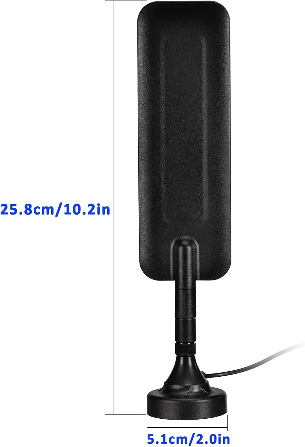 Eightwood 4G LTE Dipole Antenna SMA Male Antenna Magnetic Base Compatible with 4G LTE Router Hotspot Modem Industrial Cellular IoT Gateway Trail Camera