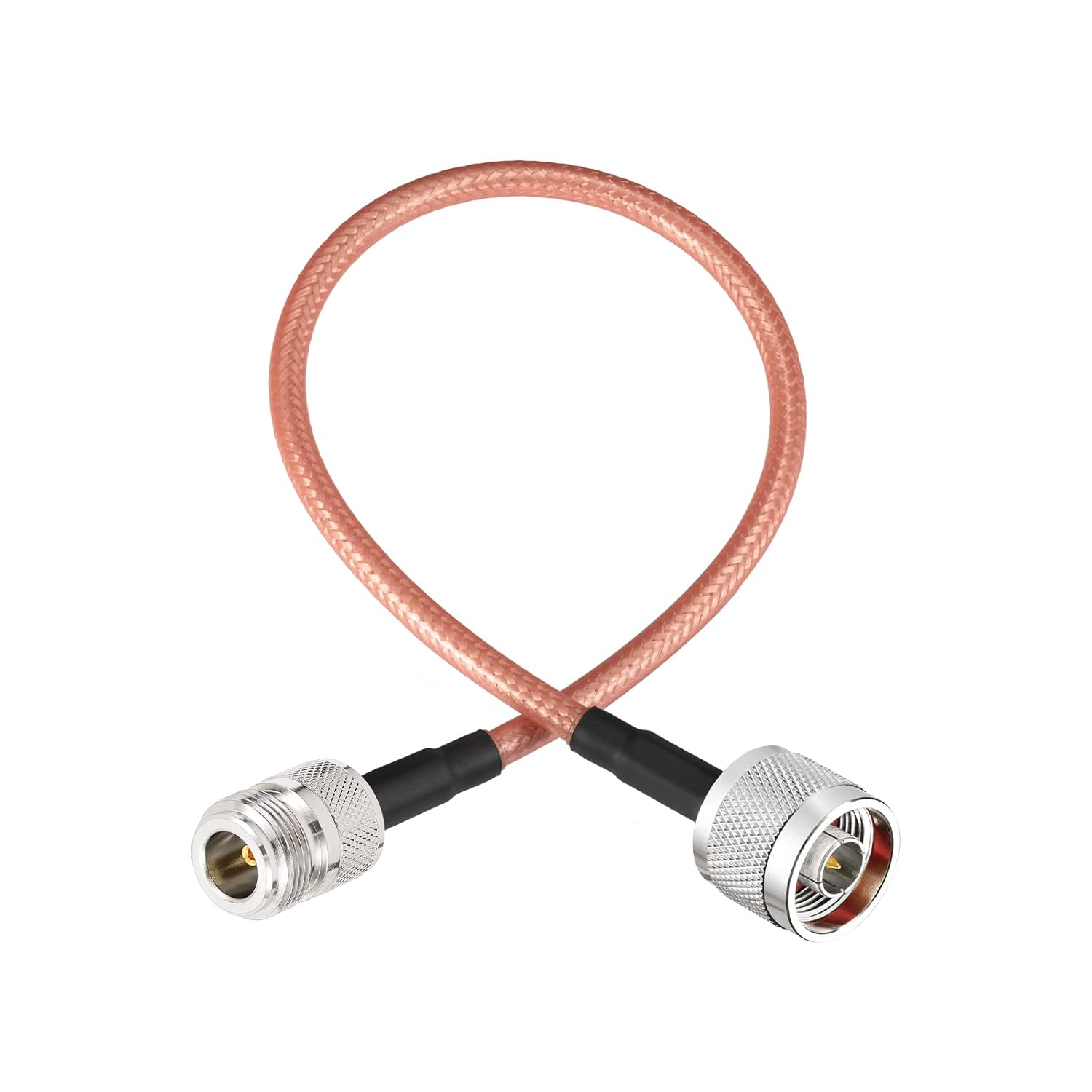 Eightwood N Female to N Male Adapter RG400 Low Loss Coaxial Cable 12in for 4G LTE Antenna,WiFi Antenna, Wireless Router, Ham Radio