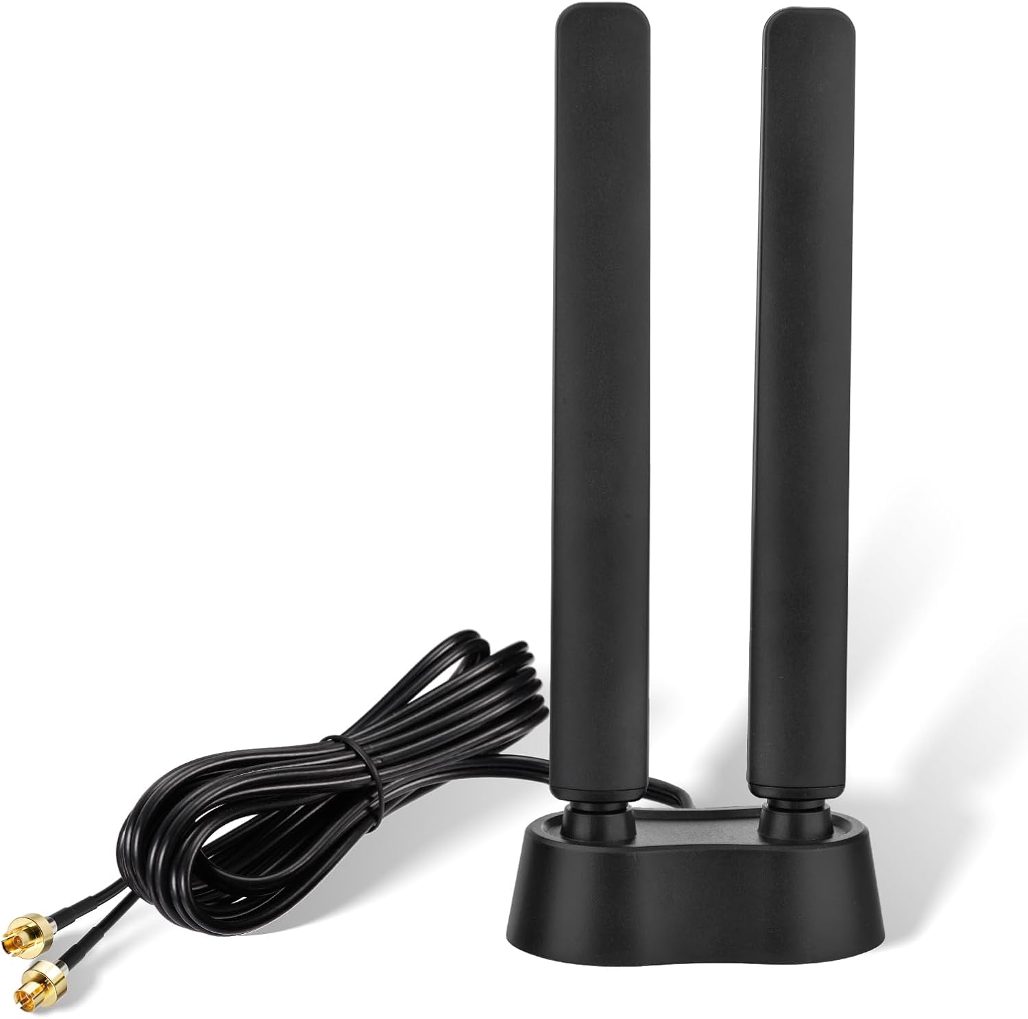 Eightwood Tri-Band WiFi 7 Motherboard Antenna for ASUS Gaming PC, Compatible with ROG Strix, TUF Gaming, ProArt and Prime Series, Magnetic Base with 6.5ft Cable and Push-On Connector