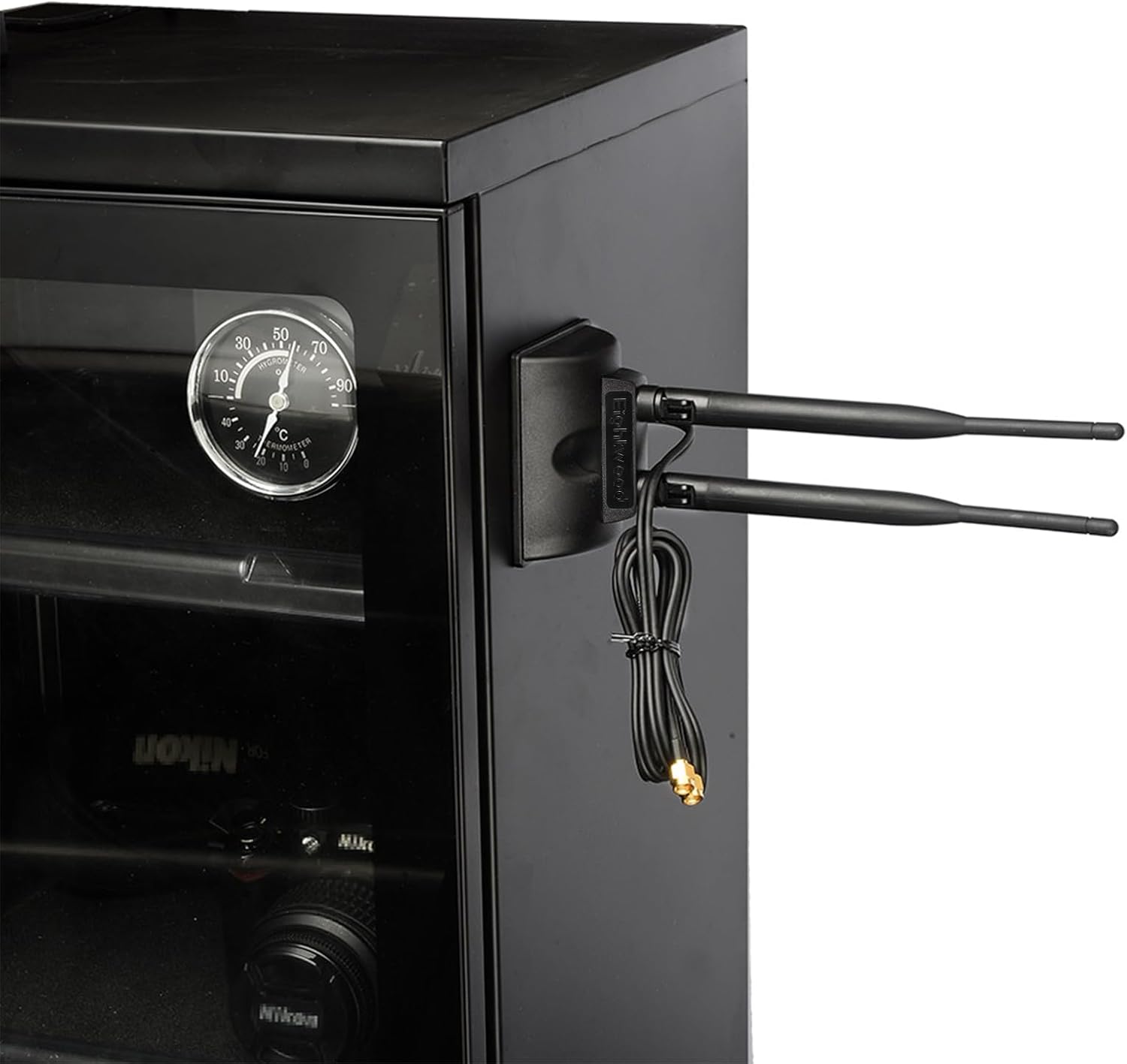 Eightwood 2.4GHz 5GHz Dual Band WiFi Antenna RP-SMA Male Connector with SMA Male to RP-SMA Female Adapter (2-Pack) for PCI-E WiFi Network Card USB WiFi Adapter Wireless Router